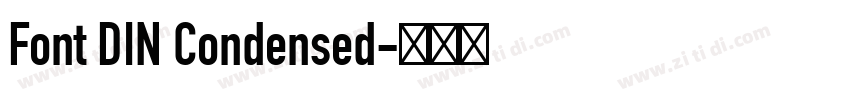 Font DIN Condensed字体转换